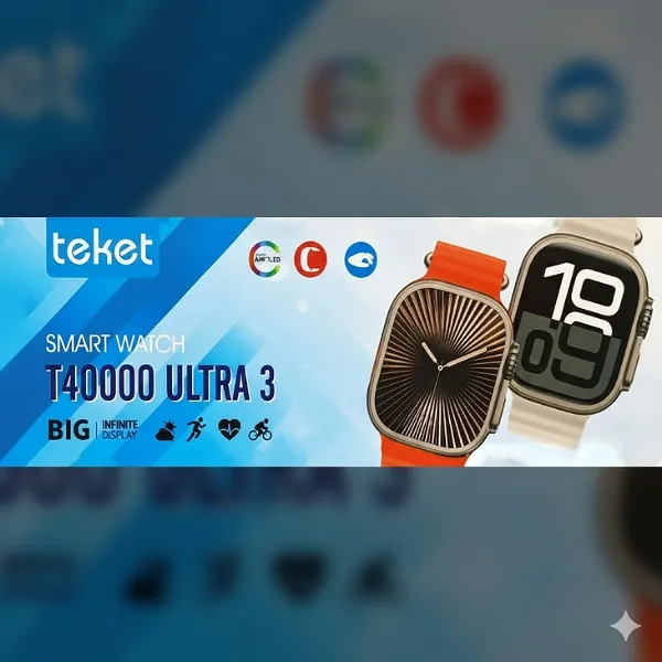 ساعت هوشمند 49 میلی متر تیکت مدل T40000 Ultra3 به همراه بند سیلیکونی | نارنجی | گارانتی 24 ماهه مروارید اسپیرو