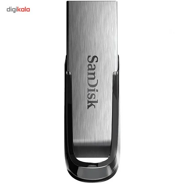 فلش مموری سن دیسک مدل Ultra Flair CZ73 ظرفیت 16 گیگابایت با بدنه فلزی، پورت USB 3.0، سازگار با USB 2.0 و قابلیت رمزگذاری فایلها | مشکی | گارانتی 18 ماهه آواژنگ
