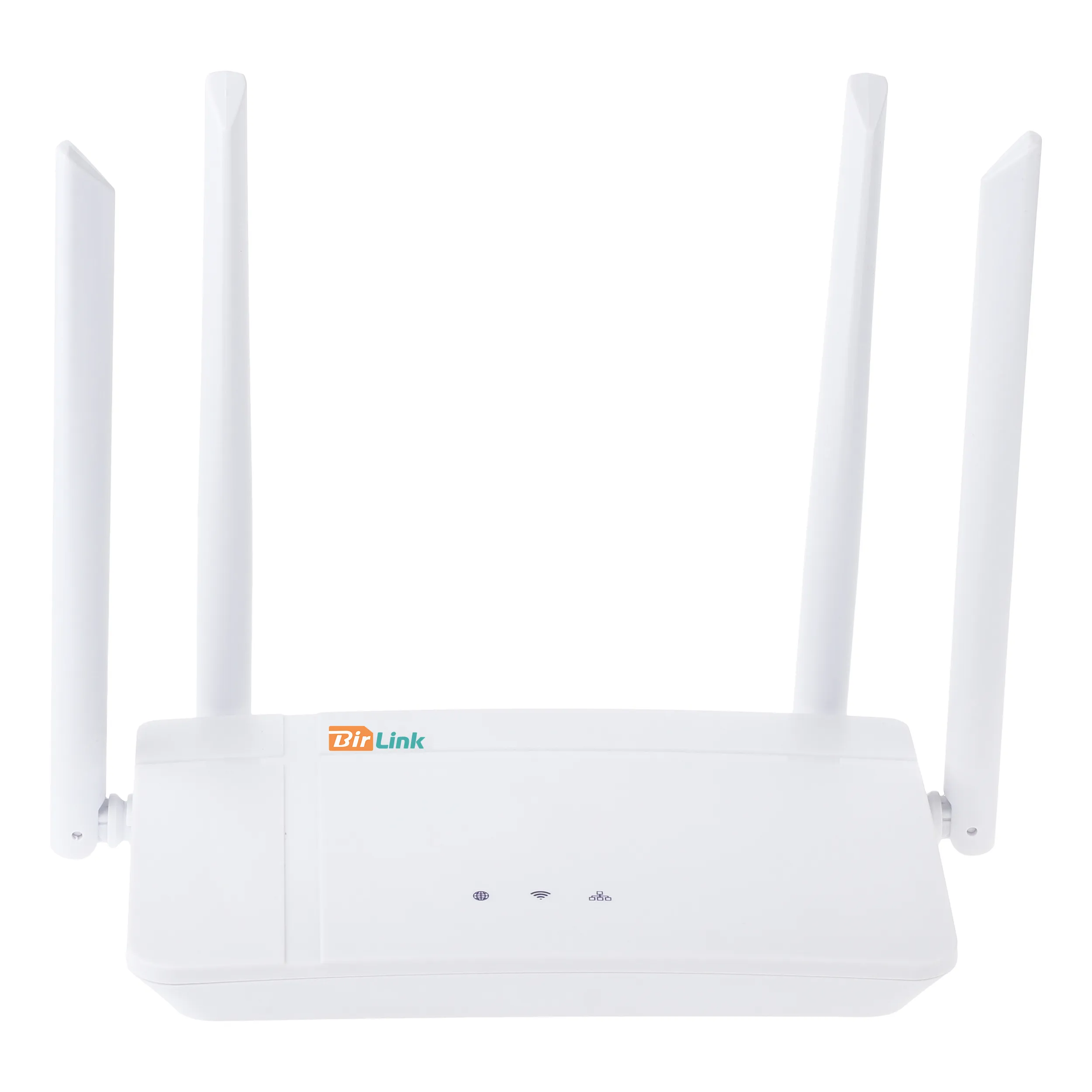 مودم روتر سیم‌کارتی بی‌سیم 4G LTE بیرلینک مدل WL422 با فناوری Wi-Fi 6، سرعت دانلود 150Mbps، پورت LAN و USB Type-C، 4 آنتن 5dBi، پشتیبانی از SMS و قفل باند | سفید | گارانتی 24 ماهه مروارید اسپیرو